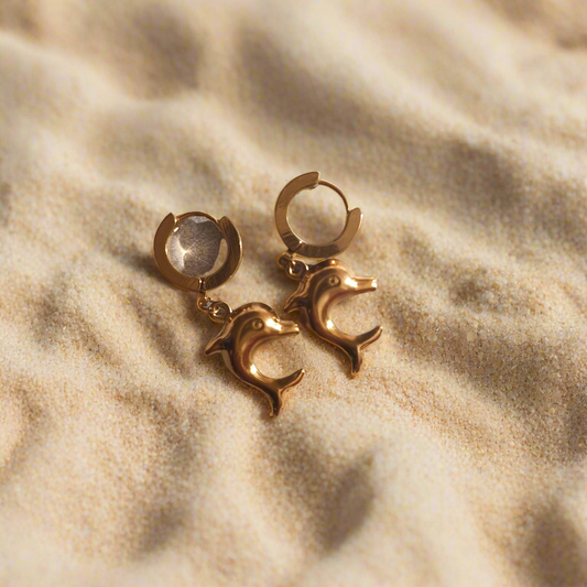 Dolphin Hoop Earrings