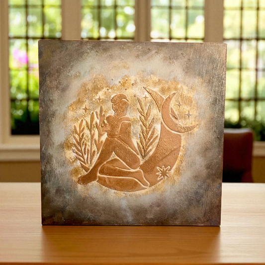 Moonlit Serenity – Handmade Wooden Wall Art
