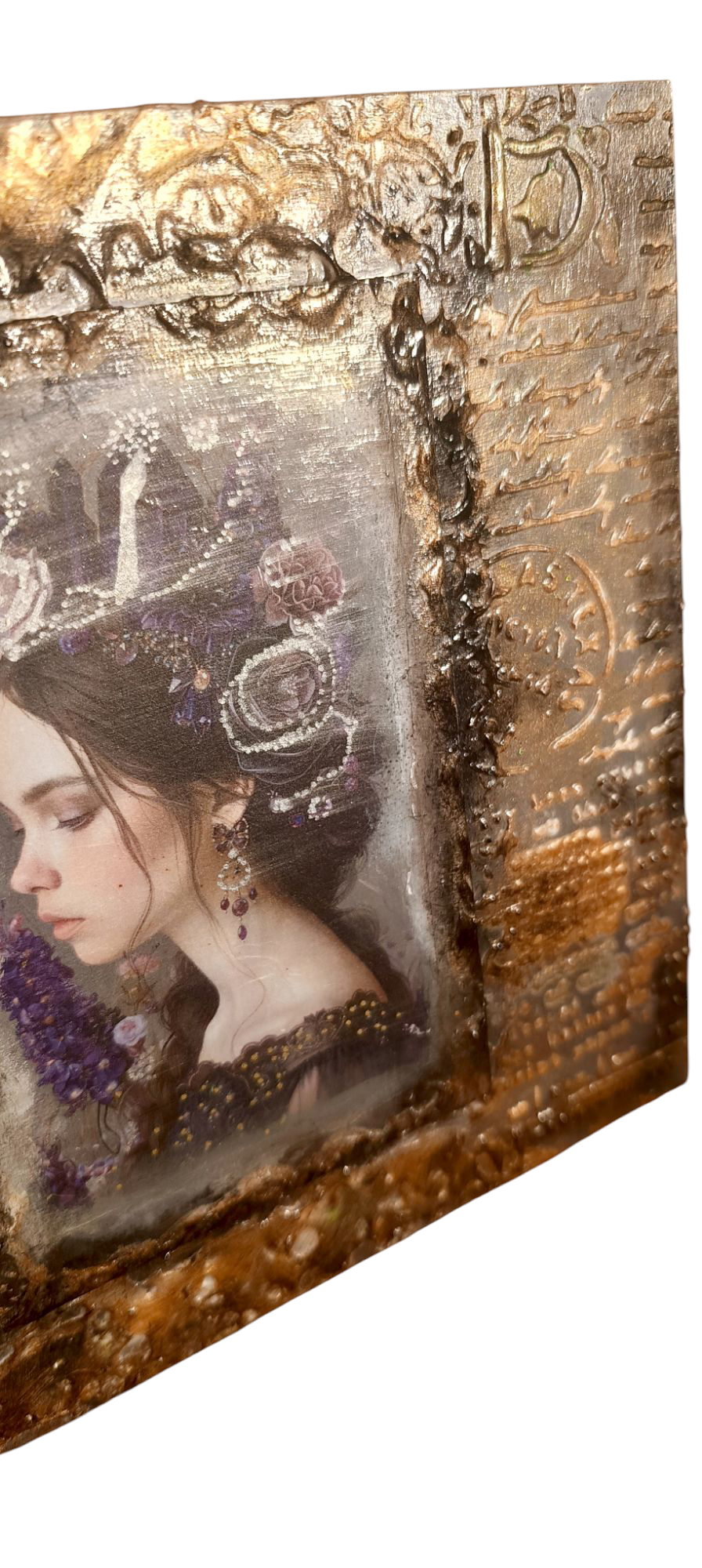 "The Silent Queen" – Handmade Wooden Art Panel